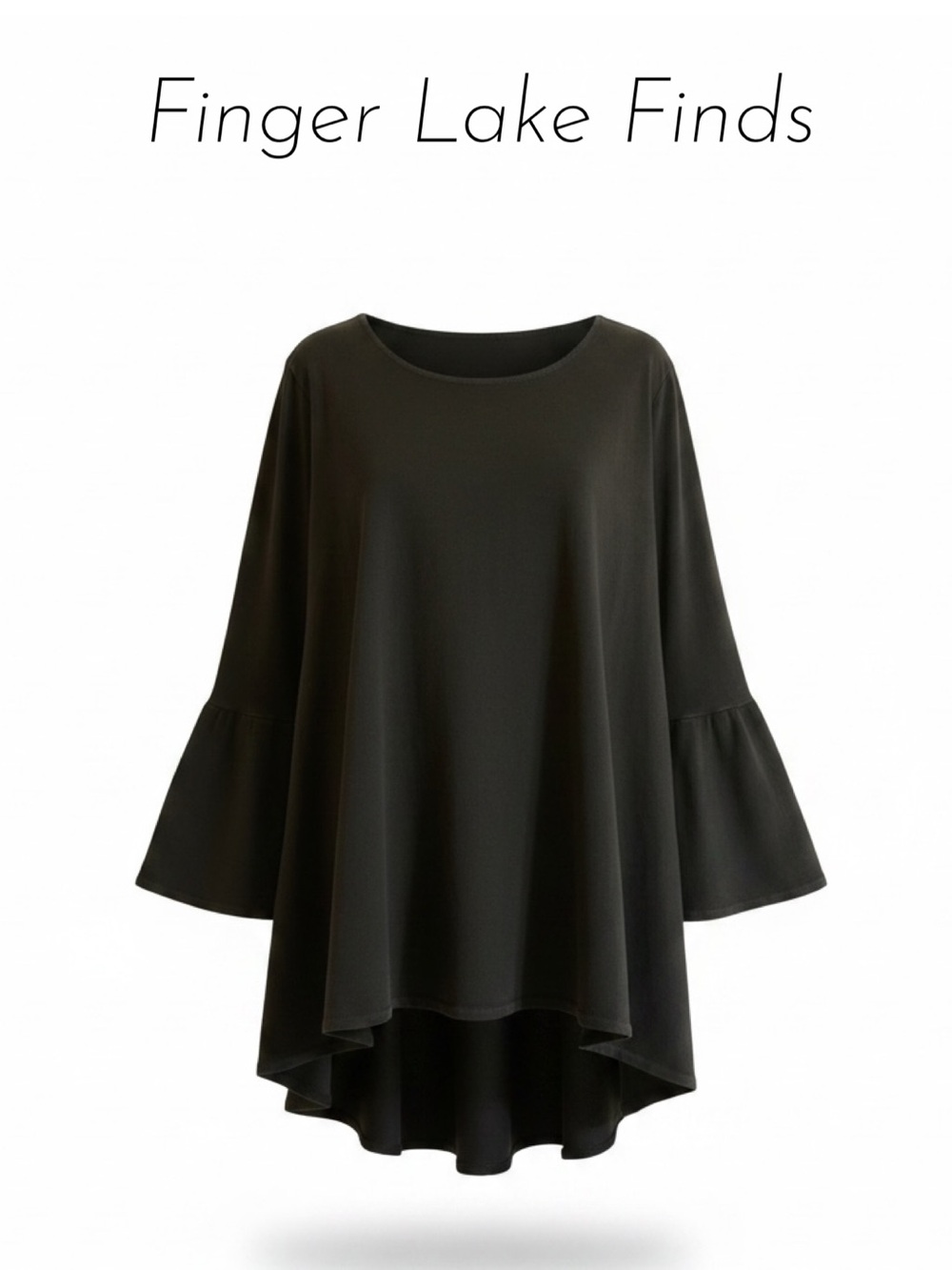 Pacific Cotton “Fran” High/Low Swing Top, L